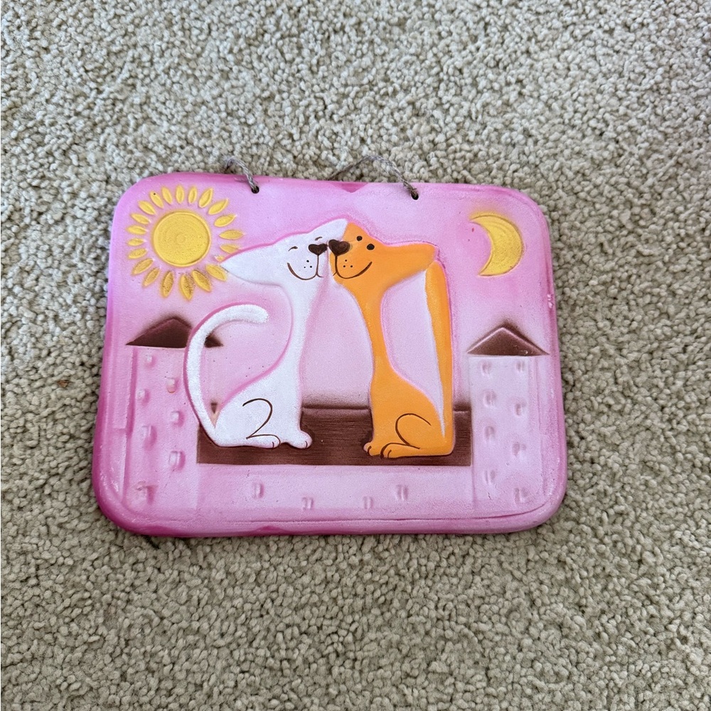 Small decorative plaque, ceramic